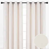 Chanasya Premium Taupe Velvet Curtains Panel Set 2 -Piece