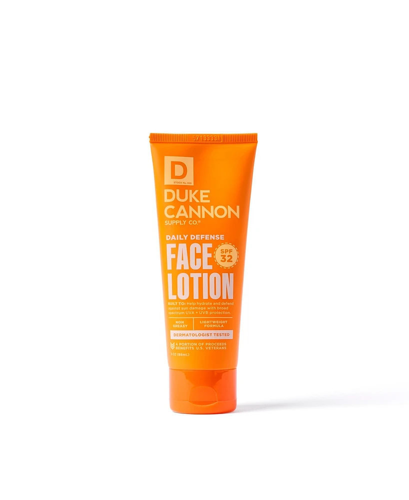 Duke Cannon Daily Defense Face Lotion Spf 32