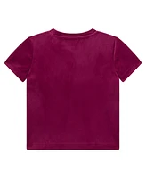 Guess Big Girls Short-Sleeve Rhinestone-Embellished Velour T-Shirt