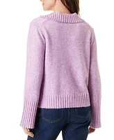 Gloria Vanderbilt Petite Abella Polo-Collar Sweater