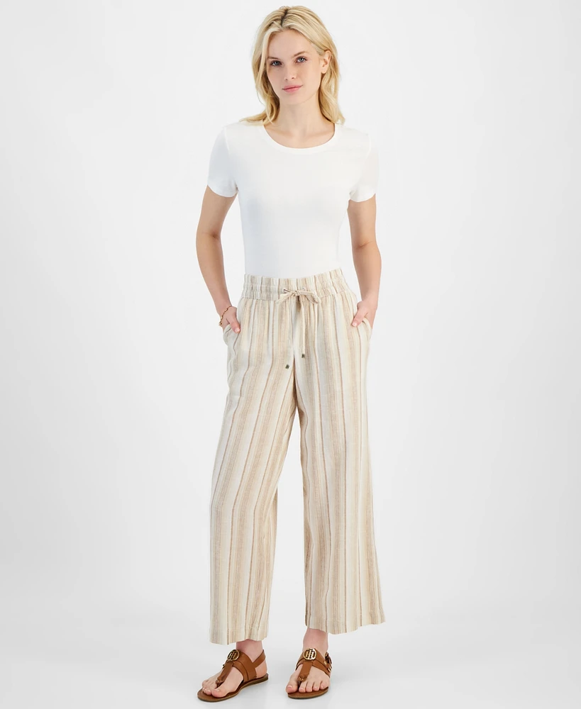 Tommy Hilfiger Women's Striped Drawstring Pants