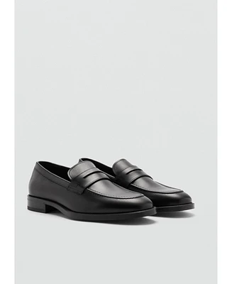 Mango Men's Aged-Leather Loafers