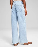 And Now This Women's Studded High-Rise Wide-Leg Jeans, Created for Macy's