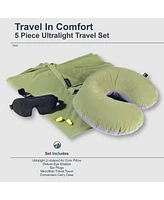 Cocoon Premium - 5 piece Travel Set - Wasabi Grey