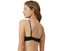 Cotton On Women's Lace Triangle Padded Bralette