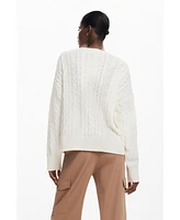 Desigual Women's Herringbone detail sweater