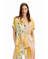 Desigual Women's Floral patchwork shirt