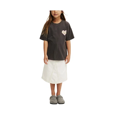 Cotton On Little Girls License Drop Shoulder Short Sleeve Tee