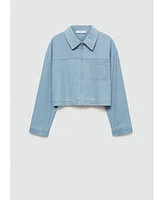 Mango Women's Pocket Denim Overshirt