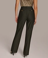 Donna Karan New York Women's Metallic Pinstripe Pants