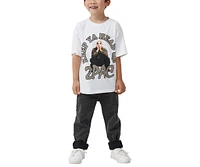 Cotton On Little Boys Licensed Drop Shoulder Short Sleeve Tee