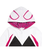 Marvel Toddler Girls Spider-Man Spider-Gwen Zip Up Cosplay Coverall