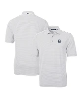 Cutter & Buck Men's Penn State Nittany Lions Throwback Logo Virtue Eco Pique Stripe Polo