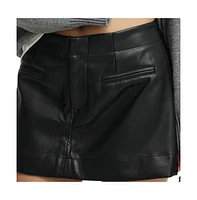 Cotton On Women's Faux Leather Mini Skirt Nth