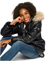 Calvin Klein Big Girls Diamond Quilt Puffer Jacket