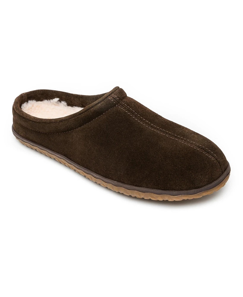 Minnetonka Men's Taylor Suede Clog Slide Slippers