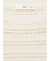 Mango Women's Openwork Knit Sweater