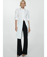 Mango Women's Bow Detail Long Shirt