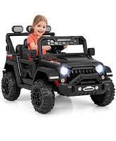 Costway 12V Kids Ride On Truck with 212V Motors Spring Suspension & Remote Control