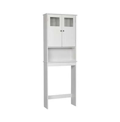 Slickblue Fch Double Doors Bathroom Cabinet White