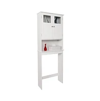 Slickblue Fch Double Doors Bathroom Cabinet White