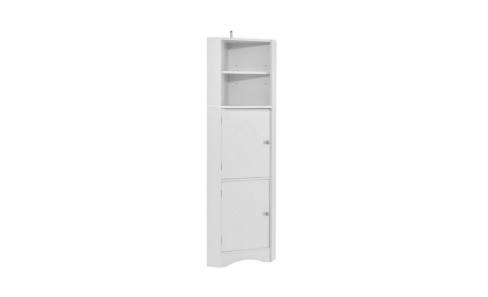 Slickblue Bathroom Corner Cabinet Space-Saving Organizer with Stylish Design