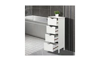 Slickblue 4-Drawer Storage Cabinet Functional and Stylish Organizer for Any Space
