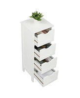 Slickblue 4-Drawer Storage Cabinet Functional and Stylish Organizer for Any Space