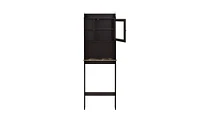 Slickblue Espresso Over-the-Toilet Wood Storage Cabinet – Modern Space Saver for Bathroom Organization