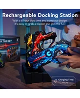 Best Choice Products Set of 4 Rechargeable Laser Tag Blasters, No Vests Needed w/ Docking Station, 4 Settings