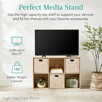 Best Choice Products 6-Cube Bookshelf, 13.5in Display Storage System, Organizer w/ Removable Back Panels