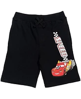 Disney Mickey Mouse Lion King Pixar Cars Toy Story French Terry 2 Pack Shorts Toddler to Big Kid