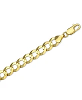 26" Curb Link Chain Necklace (10mm) in Solid 10k Gold