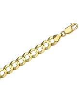 20" Curb Link Chain Necklace (10mm) in Solid 10k Gold