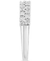 Effy Diamond Double Row Band (1/6 ct. t.w.) in Sterling Silver