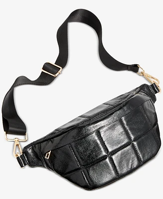 I.n.c. International Concepts Metallic Quilted Belt Bag