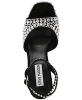 Steve Madden Women's Assured Rhinestone Platform Two Piece Dress Sandals