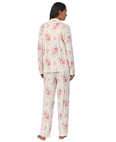 Lauren Ralph Women's Floral Satin Pajama Set