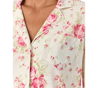 Lauren Ralph Women's Floral Satin Pajama Set