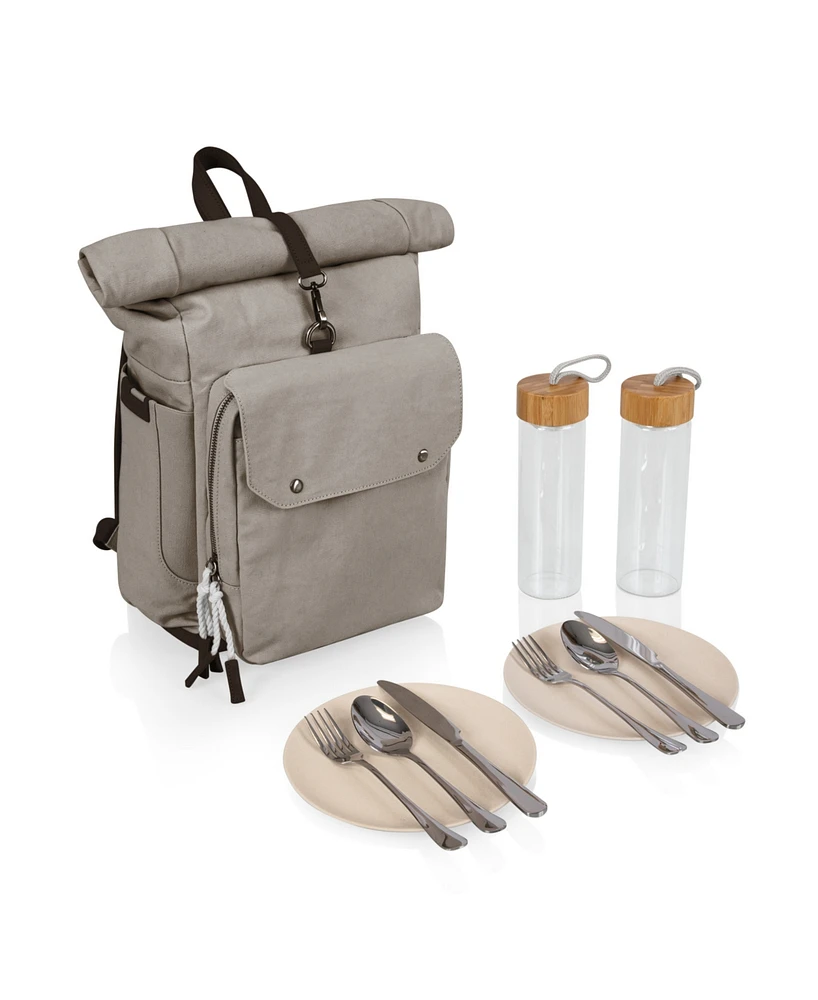 Picnic Time 20 Liter Carmel Roll Top Picnic Backpack Cooler