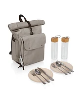 Picnic Time 20 Liter Carmel Roll Top Picnic Backpack Cooler