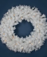 Northlight Pre-Lit Alaskan Pine Artificial Christmas Wreath 36 - Inch Warm White Led Lights