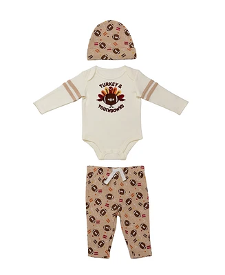 Baby Starters Boys Thanksgiving Outfit, 3 Piece Set