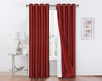 GoodGram 2 Pack Double Layered 100% Blackout Window Curtains - 50 in. W x in. L