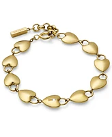 Olivia Burton Women's Locked Heart Gold Plated Bracelet