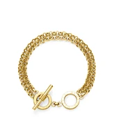 Olivia Burton Women's Honeycomb Toggle Gold Plated Bracelet - Gold