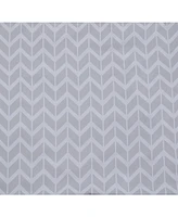 Kate Aurora Dorm Accents Preston Herringbone 7 Piece Bed in a Bag Comforter and Sheet Set , Gray - King