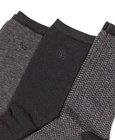 Lauren Ralph Women's Tweed Cotton Trouser 3 Pack Socks