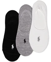 Polo Ralph Lauren Women's 3 Pack Flat Knit Sneaker Liner Socks