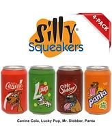 Silly Squeaker Silly Squeaker–Soda Can- Combo 4 Pack. Novelty Play Toy